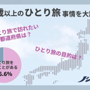 50歳以上の「ひとり旅」に関するWEBアンケート調査　JTBパブリッシング調べ サムネイル画像