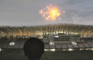 3000発の花火　ユアスタでゆったり観覧　8月24日の泉区民まつりで有料席を初設置 サムネイル画像