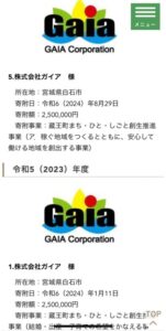 蔵王町に２回目の企業版ふるさと納税を行いました。 サムネイル画像