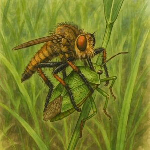 「棚田に生きる捕食者たち 〜アオメアブとハグロトンボ〜」 サムネイル画像