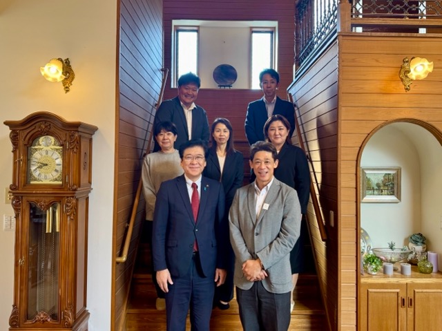 平戸市・黒田市長が蔵王山水苑を訪問されました画像1