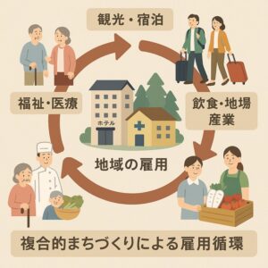 地域を守る。人を育てる。複合的まちづくりが導く雇用循環の未来 サムネイル画像