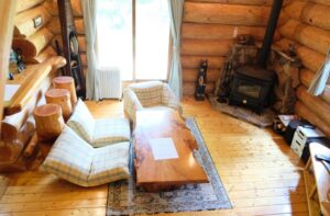 天然温泉風呂付きプライベートログハウス NJ ZAO – 蔵王山水苑 – ガイアリゾート サムネイル画像