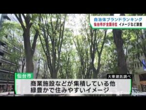 仙台市は全国８位・東北ではトップ　街の魅力度＆自治体ブランドランキング サムネイル画像