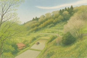 棚田米の田植え準備が始まりました サムネイル画像