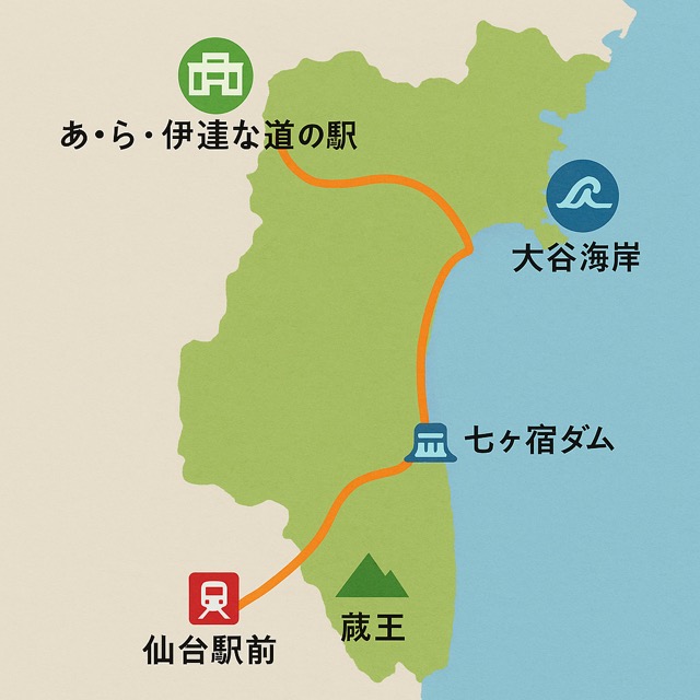 「旅の目的地」にしたい宮城県の道の駅ランキング受賞地をガイアリゾートから堪能しよう!画像1