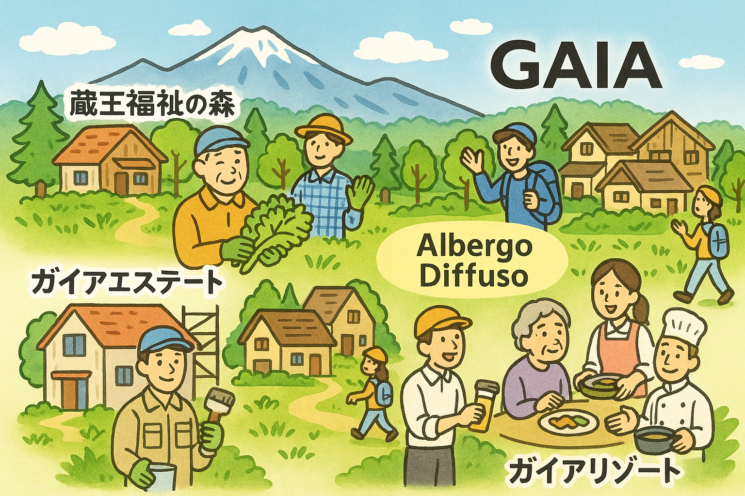 ガイアグループが描く「共生の森」── 蔵王福祉の森構想とアルベルゴ・ディフーゾの融合で目指す未来画像1