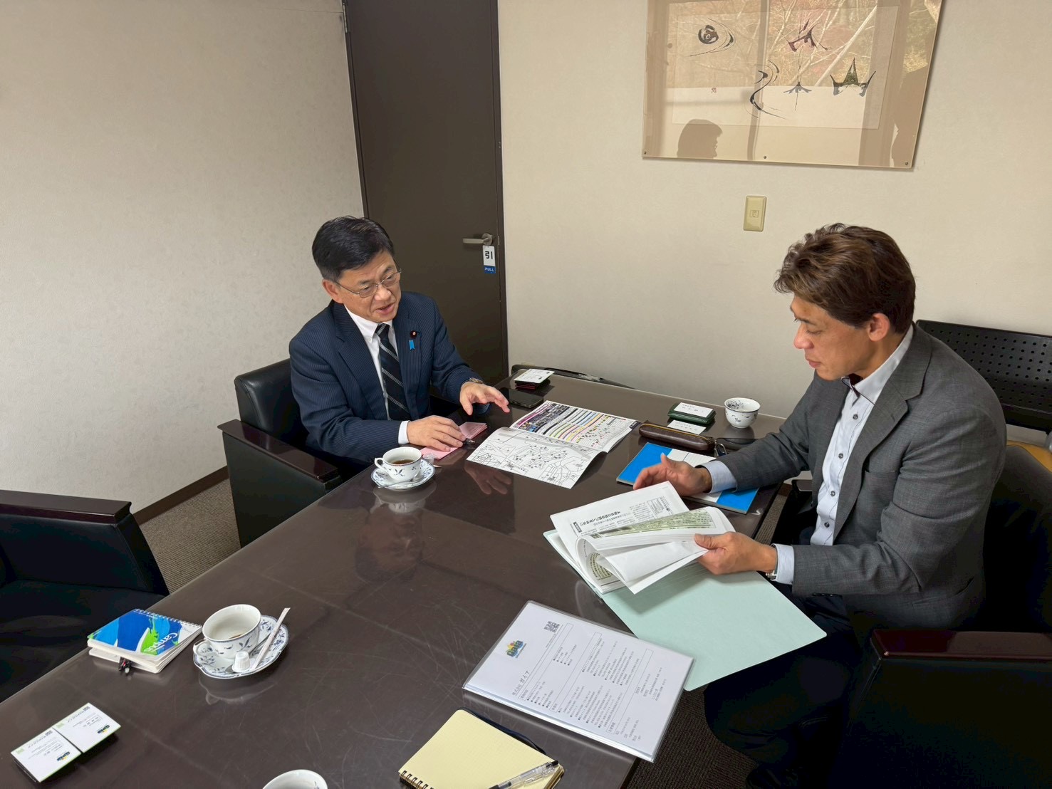 庄子賢一衆議院議員が蔵王エリアを視察画像1