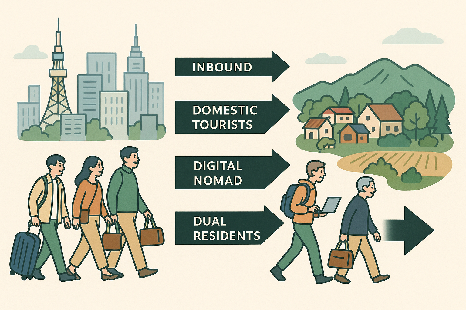 🌏 「都市観光の回復」と「地方の再生」をつなぐ — GAIA Group の“交流人口促進”戦略画像1