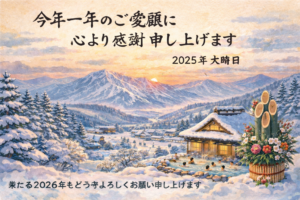 一年の締めくくりに、心からの感謝を込めて サムネイル画像