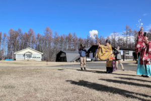 雪はまだうっすらですが…　みやぎ蔵王えぼしリゾートでスキー場開き サムネイル画像