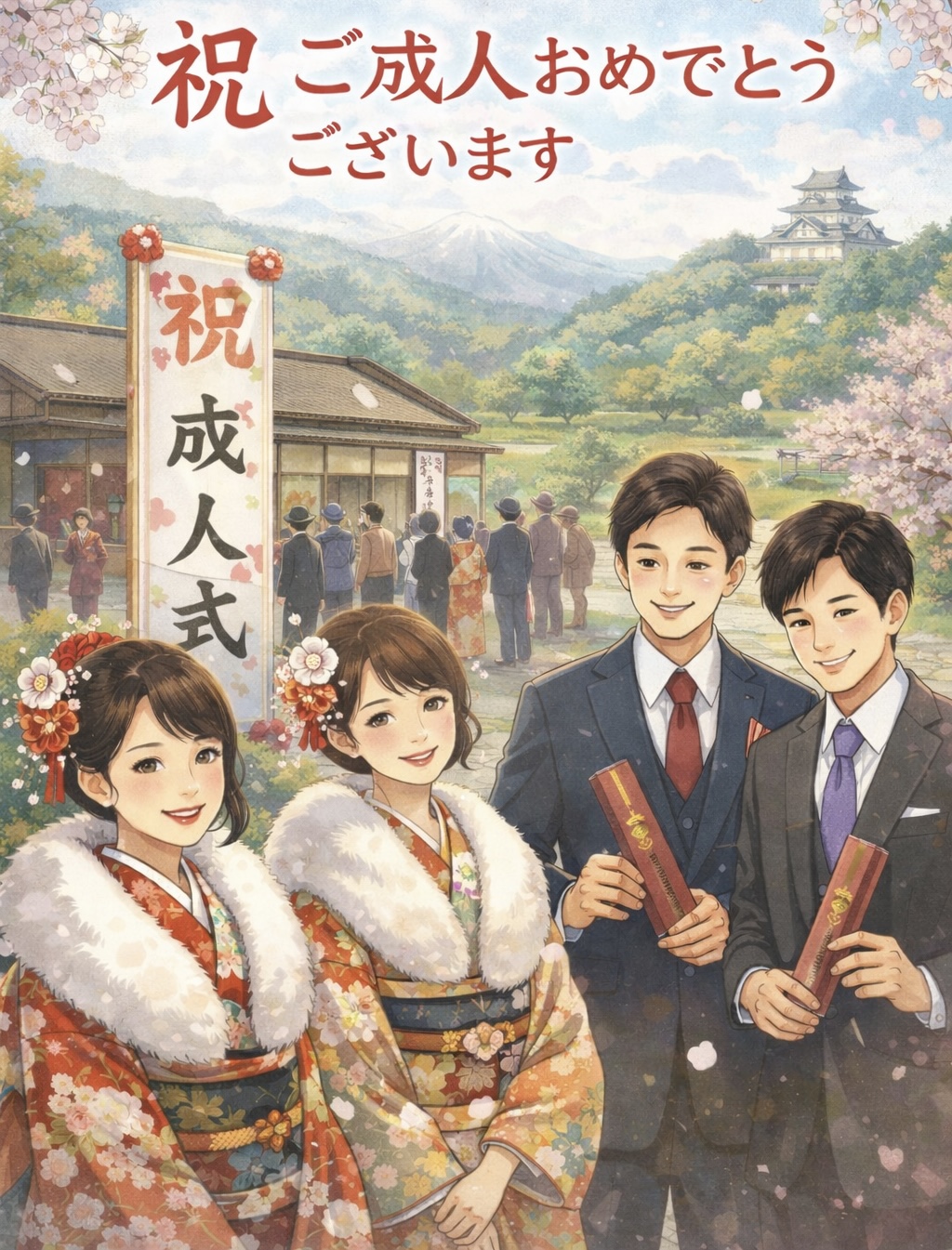 成人を迎えられた皆さまへ おめでとうございます㊗️画像1