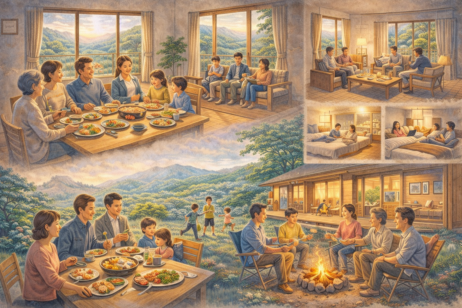 👨‍👩‍👧‍👦 「最大9名で泊まれる宿」画像1