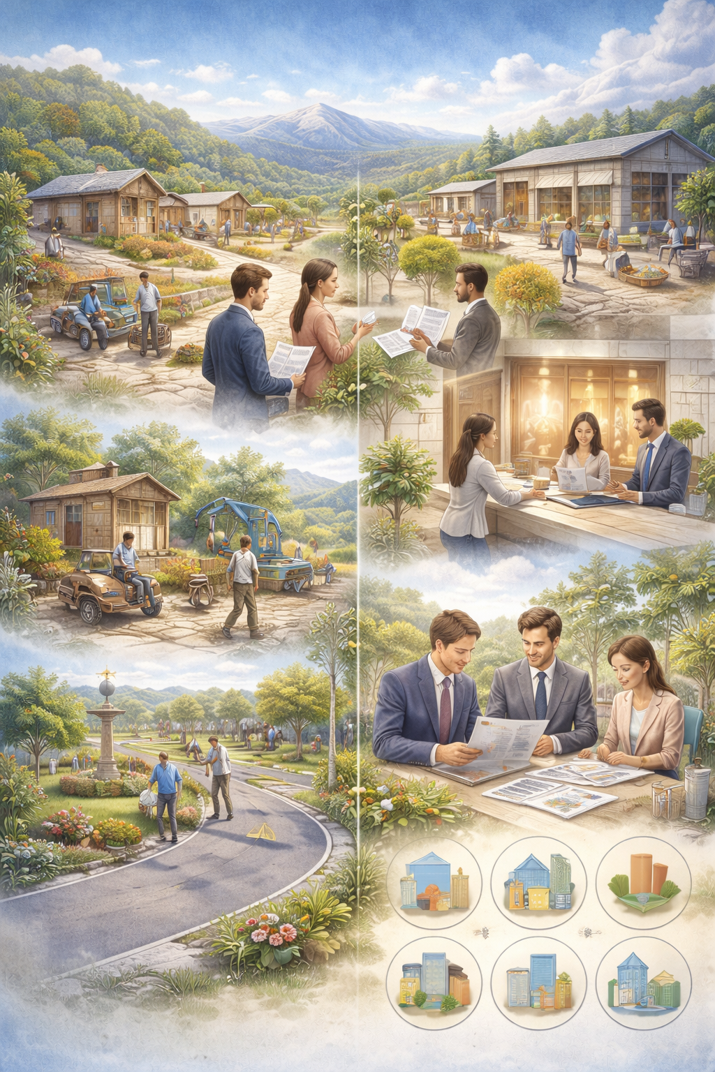 タウン管理、タウンマネージメント、別荘地再生から公共施設管理まで行います。画像1