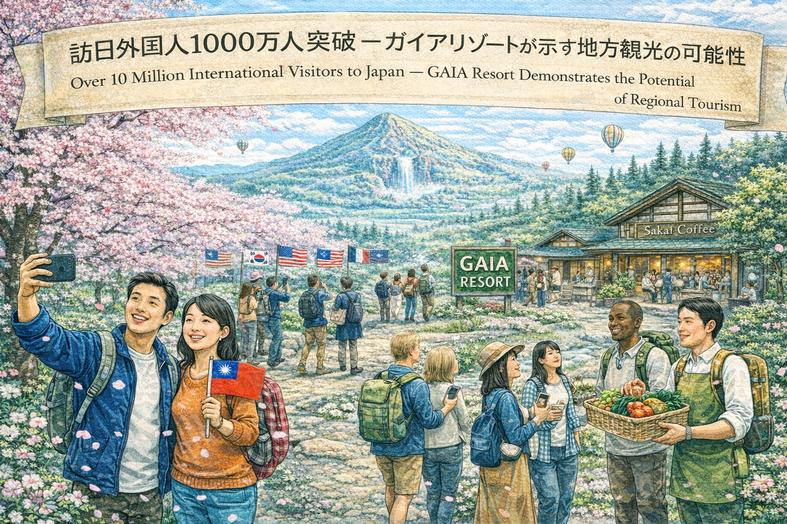 訪日外国人1000万人突破 ― ガイアリゾートが示す地方観光の可能性画像1