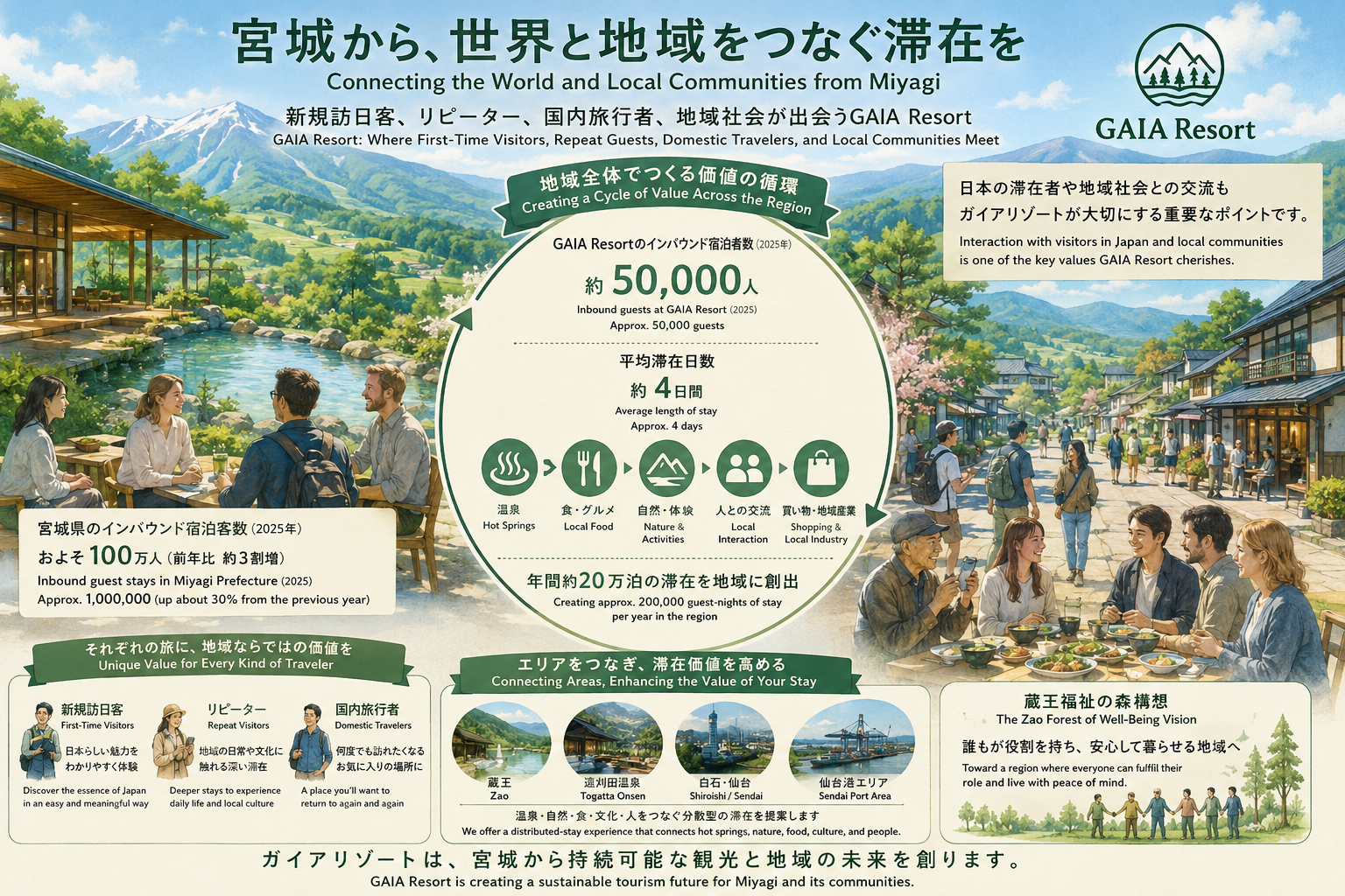 宮城県のインバウンドを、地方での滞在と地域の循環へ画像1