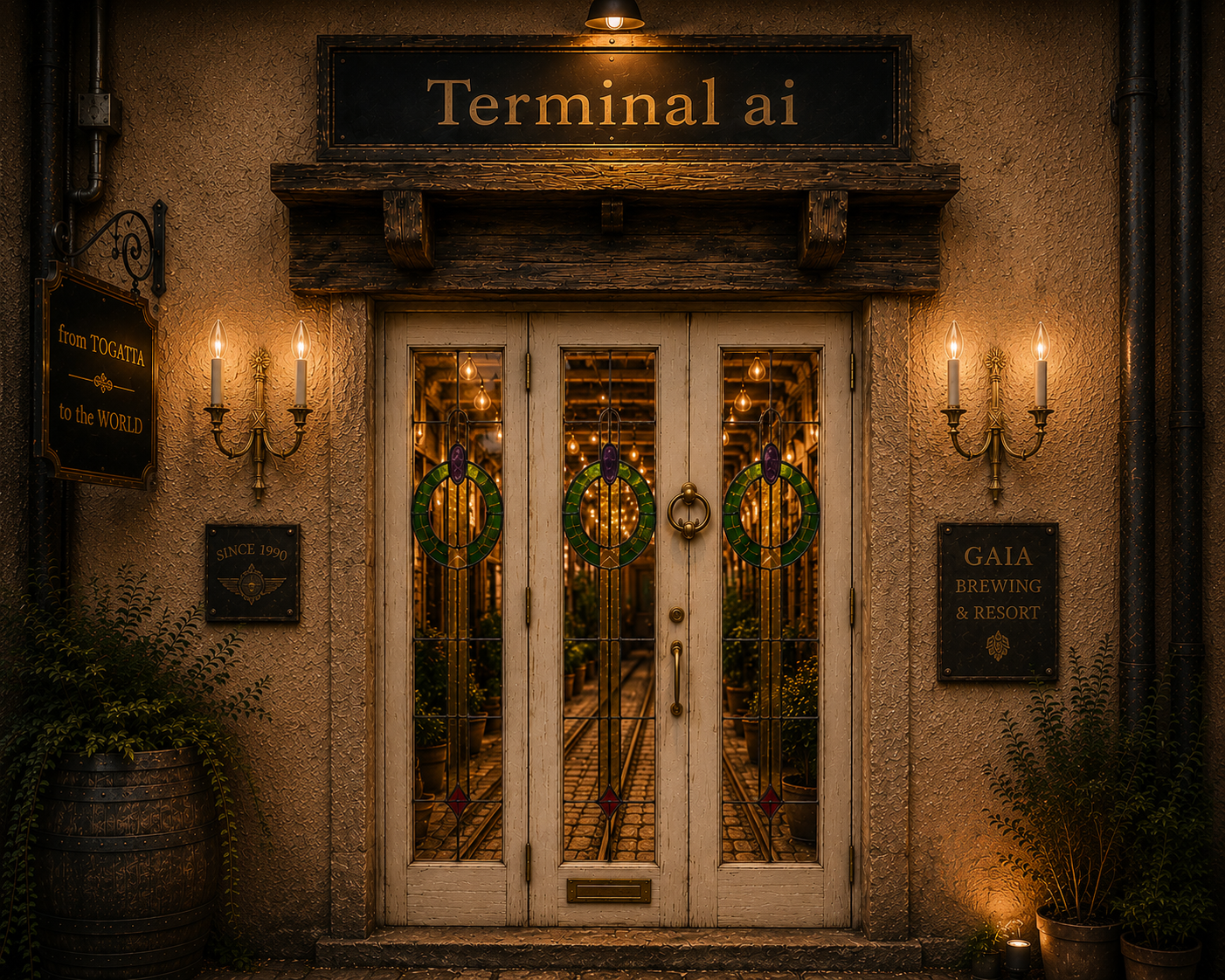 イギリスから届いた燭台が、Terminal ai の世界観をさらに彩ります。画像5