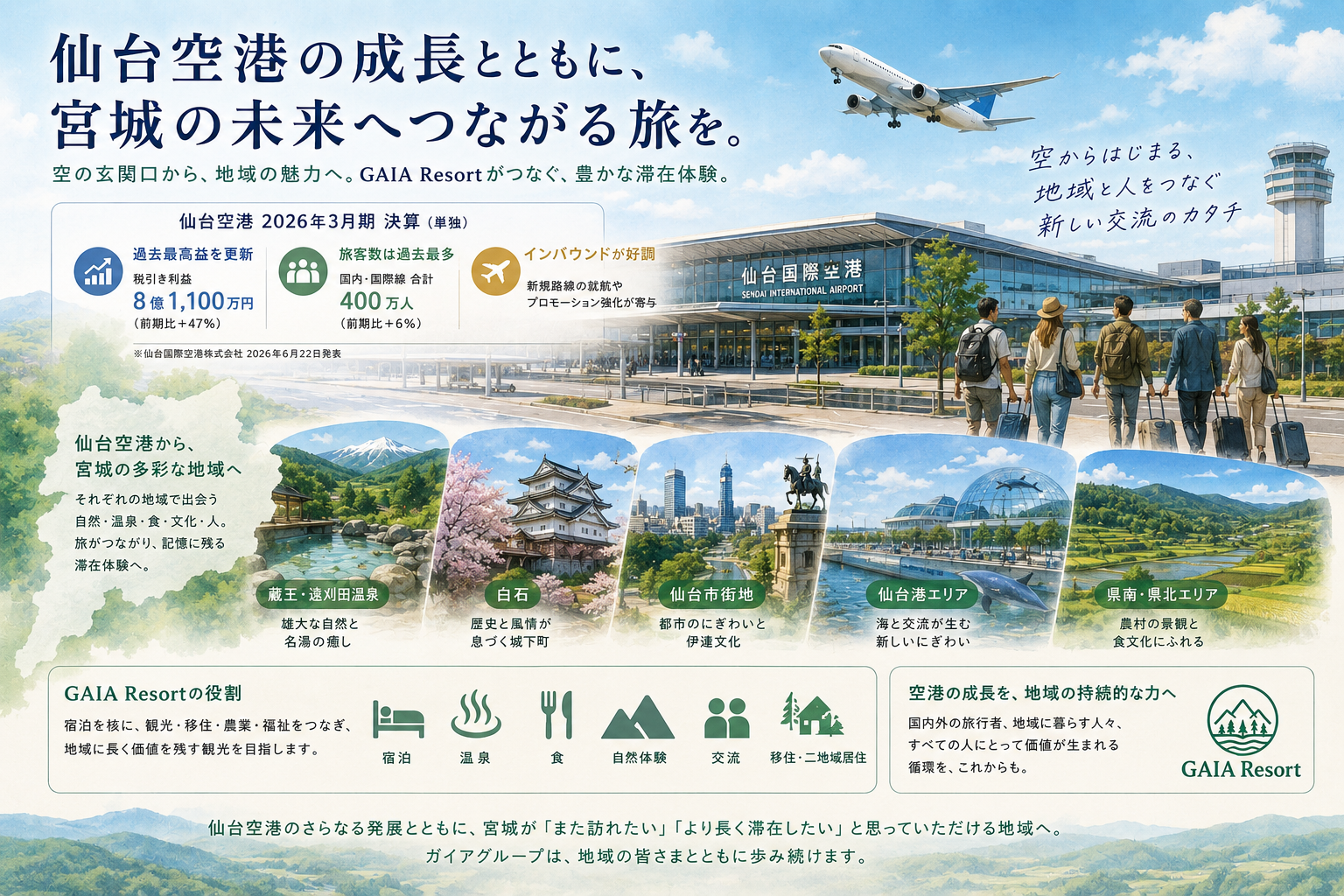 仙台空港の過去最高益と、宮城から広がる新たな交流の流れ画像1